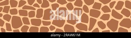 giraffe skin pattern banner- vector illustration Stock Vector