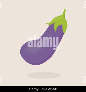 eggplant vegetable icon -vector illustration Stock Vector