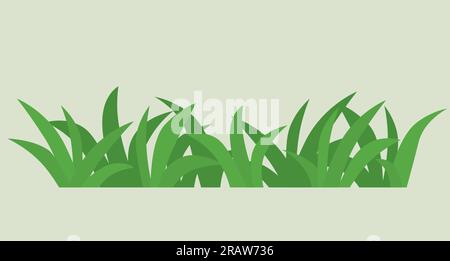 blades of fresh green grass  - vector illustration Stock Vector