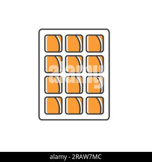 belgian waffle icon- vector illustration Stock Vector
