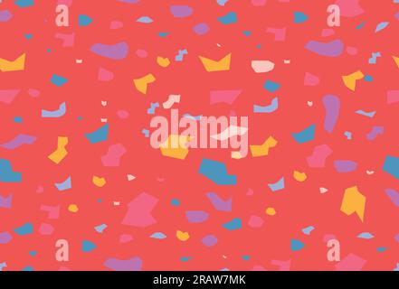 terrazzo seamless pattern - vector illustration Stock Vector