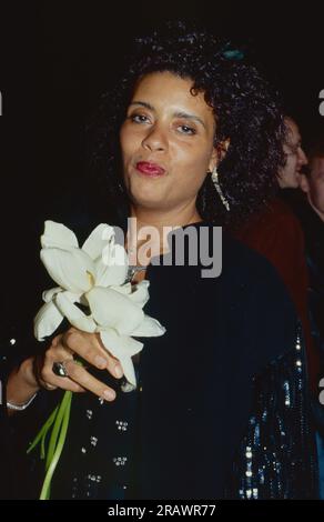 Actress and singer Diahnne Abbott, ex-wife of Robert De Niro and mother of Drena De Niro in New York City in December 1990.  Photo Credit: Henry McGee/MediaPunch Stock Photo