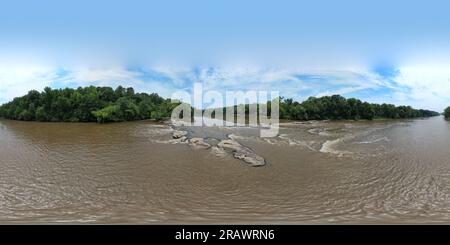 360 degree panoramic view of Raven Rock Falls Panorama