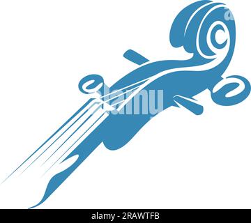 Violin logo icon design illustration Stock Vector