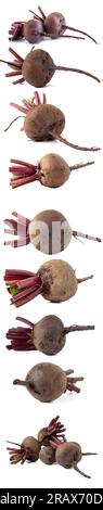 Red beetroot isolated on white Stock Photo