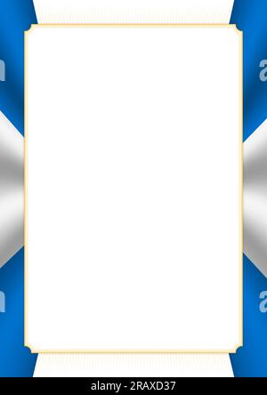 Vertical frame and border with Honduras flag, template elements for ...