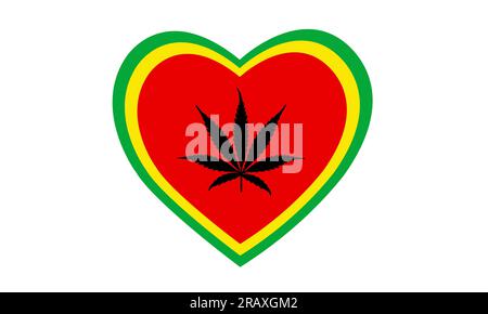 Cannabis Marijuana Leaf Icon Vector Illustration Stock Photo - Alamy