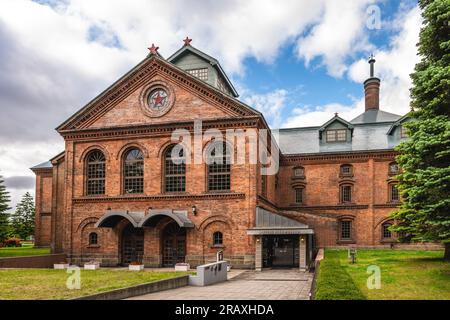 June 4, 2023: Sapporo Beer Museum, the only beer museum in Japan. It is located in Sapporo, Hokkaido, Japan. This building was erected originally as a Stock Photo