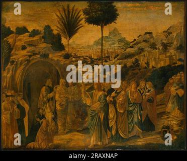 Benozzo Gozzoli - the Raising of Lazarus Stock Photo - Alamy