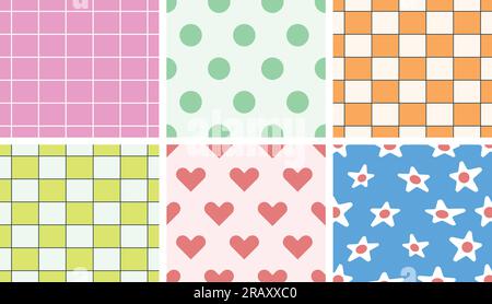 Cute vector illustration of seamless pattern random art or texture design Stock Vector