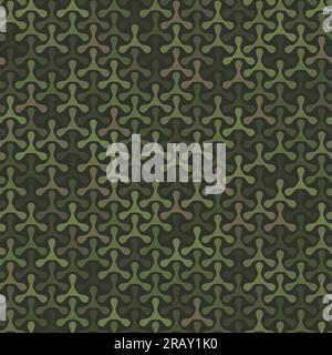 Texture military camouflage seamless pattern. Abstract army vector illustration Stock Vector