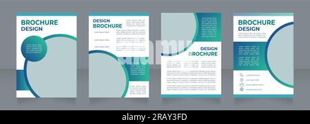Financial analysis stages blank brochure design Stock Vector