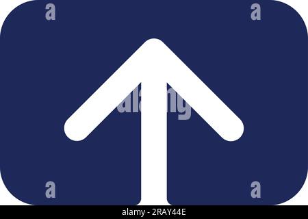 Upload black glyph ui icon Stock Vector