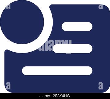 Menu notification black glyph ui icon Stock Vector