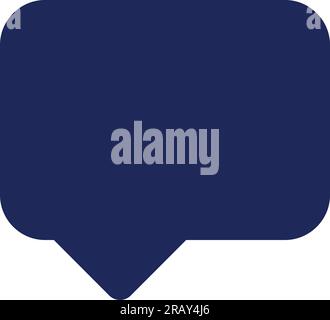Speech box black glyph ui icon Stock Vector