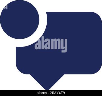 New message black glyph ui icon Stock Vector