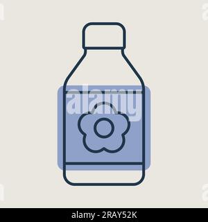 Garden packing bottle of fertilizer vector icon. Graph symbol for agriculture, garden and plants web site and apps design, logo, app, UI Stock Vector