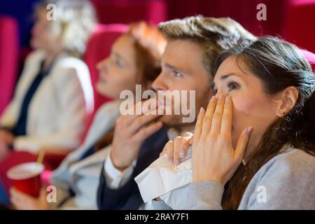 sad scene in the movie Stock Photo