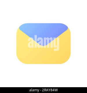 Unread message pixel perfect flat gradient color ui icon Stock Vector