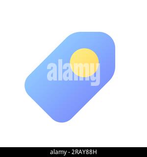 Tag pixel perfect flat gradient color ui icon Stock Vector