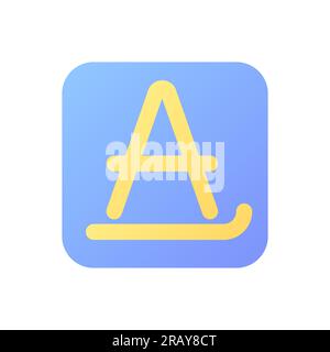 Text formatting pixel perfect flat gradient color ui icon Stock Vector