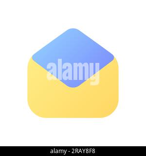 Read message pixel perfect flat gradient color ui icon Stock Vector