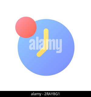 Reminder from time app pixel perfect flat gradient color ui icon Stock Vector
