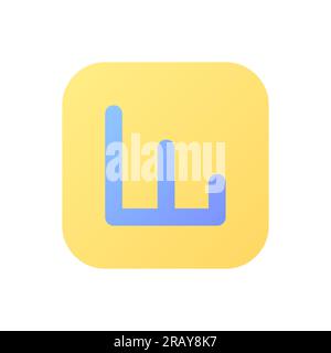 Activity analytics pixel perfect flat gradient color ui icon Stock Vector