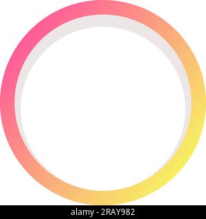 Gradient loop circle vector design element Stock Vector