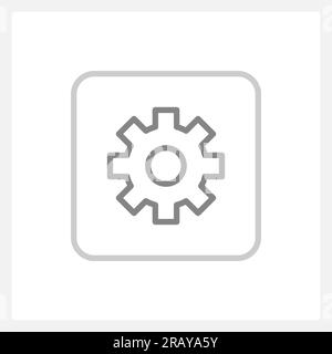 Normal settings button UI element template Stock Vector Image & Art - Alamy