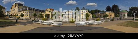 Panoramic view of the Spa town Frantiskovy Lazne in Czech republic,Europe Stock Photo