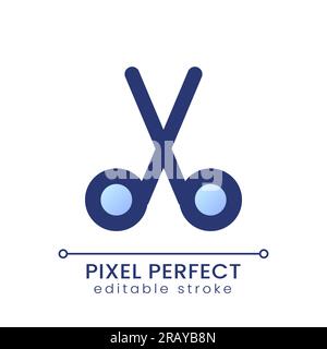 Cut pixel perfect gradient fill ui icon Stock Vector