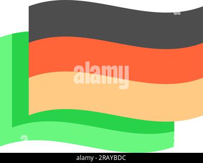 German national flag vector design element Stock Vector