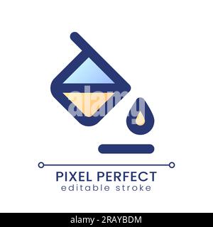 Background color pixel perfect gradient fill ui icon Stock Vector