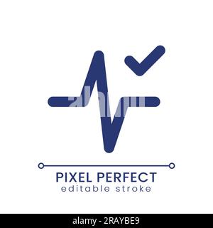 Heartbeat animation effect applying pixel perfect gradient fill ui icon Stock Vector