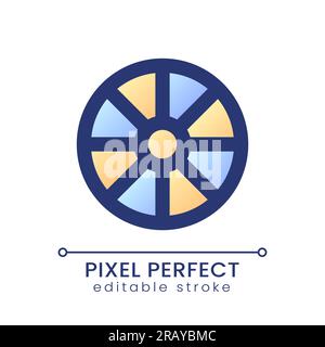 Hue color pixel perfect gradient fill ui icon Stock Vector