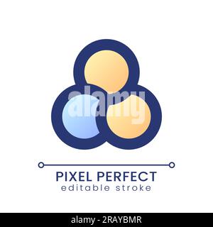 Filter pixel perfect gradient fill ui icon Stock Vector