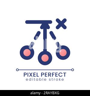 Remove pendulum effect pixel perfect gradient fill ui icon Stock Vector