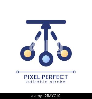 Pendulum animation pixel perfect gradient fill ui icon Stock Vector