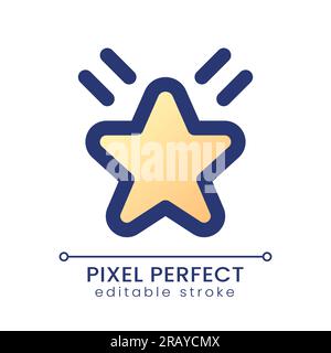 Effect pixel perfect gradient fill ui icon Stock Vector