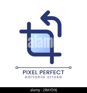Cropping pixel perfect gradient fill ui icon Stock Vector