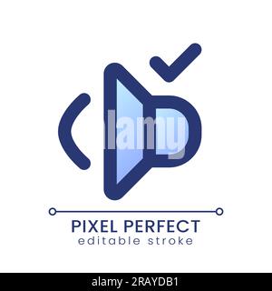 Volume on pixel perfect gradient fill ui icon Stock Vector