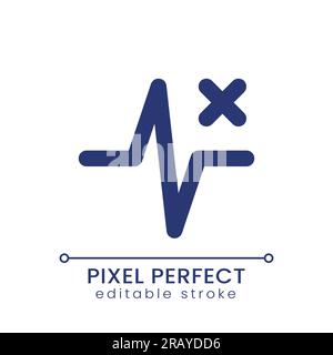 Removed pulse animation pixel perfect gradient fill ui icon Stock Vector