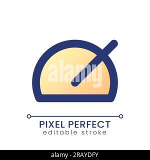 Speed up pixel perfect gradient fill ui icon Stock Vector