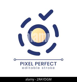 Apply breathe animation effect pixel perfect gradient fill ui icon Stock Vector
