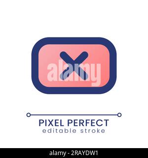 Remove background pixel perfect gradient fill ui icon Stock Vector