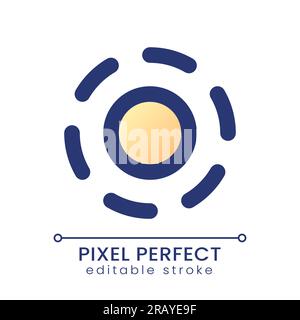 Breathe animation effect pixel perfect gradient fill ui icon Stock Vector