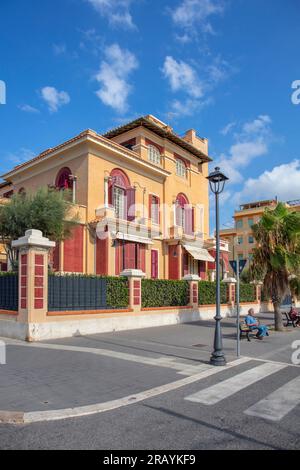 Villas from the early 1900s, Lido di Ostia, Rome, Lazio, Italy. Stock Photo