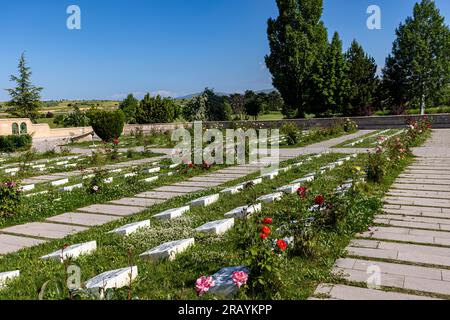 Afyon, Dumlupınar, Türkiye 30 Haziran 2023;Victory Monuments and cemetery in Dumlupinar.The Battle of Dumlupinar was the last battle in the Greco-Turk Stock Photo