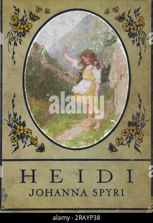 front cover illustrated by Maria L. Kirk from the book ' Heidi ' by Spyri, Johanna, 1827-1901 Publication date 1919 Publisher Philadelphia : J. B. Lippincott Co. Maria Louise Kirk (21 June 1860 – 21 June 1938), usually credited as M. L. Kirk or Maria L. Kirk, was an American painter and illustrator of more than fifty books, most of them for children. Stock Photo